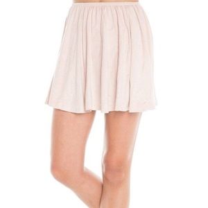 Suede Pink Skirt NWT